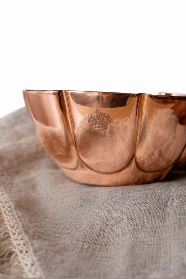 Coppermill Kitchen Fluted Bowls with Crown Engraving Set of 2