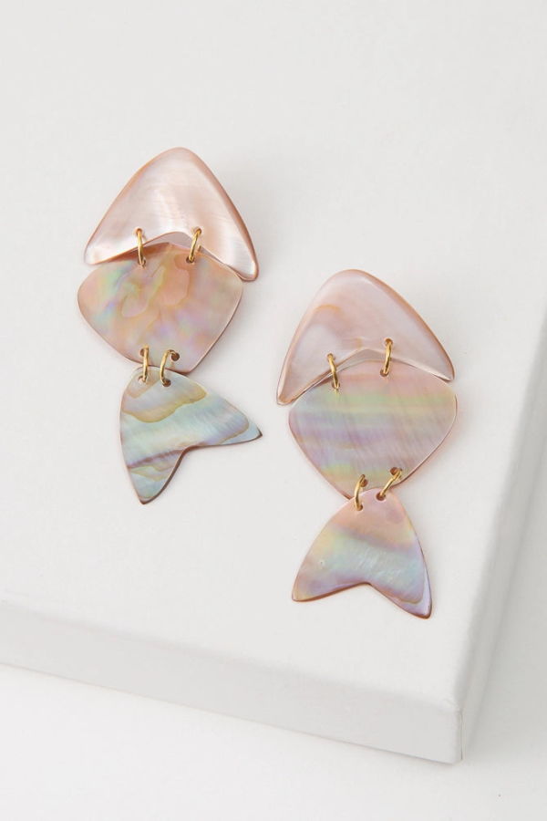 Noonday Shellfish Earrings - Iridescent