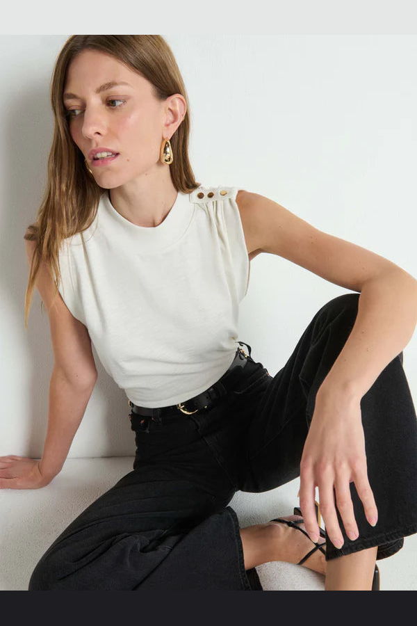 Nation Ltd Mikka Buttoned Tank