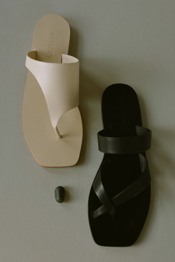 A. Emery Leather Sandals