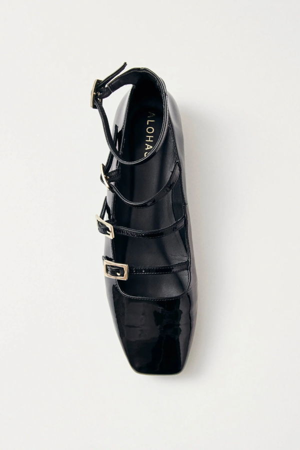 Alohas Gladiator Flats - Black