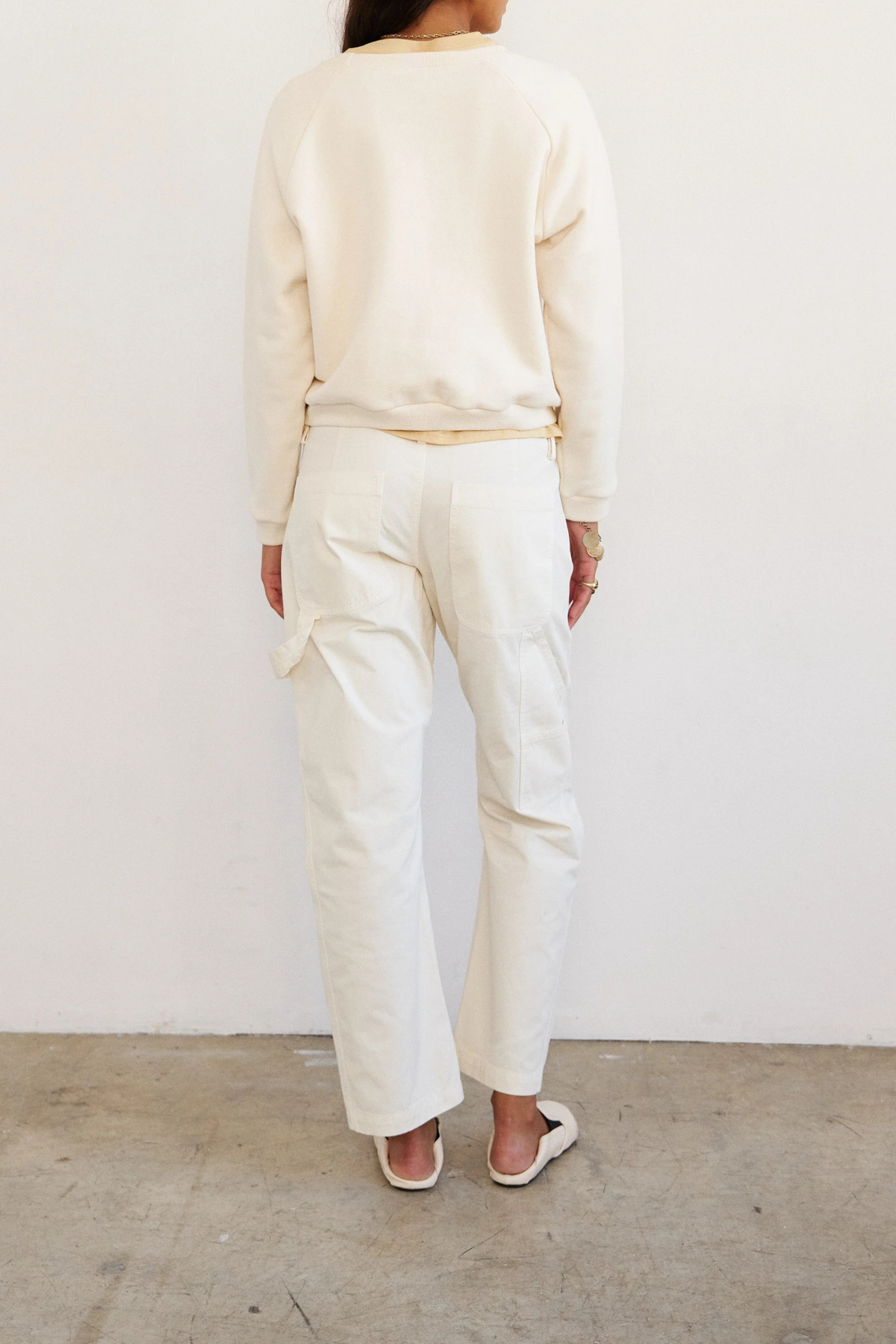 Jamie Haller The Daily Sweatshirt - Ecru - Image 4 of 4