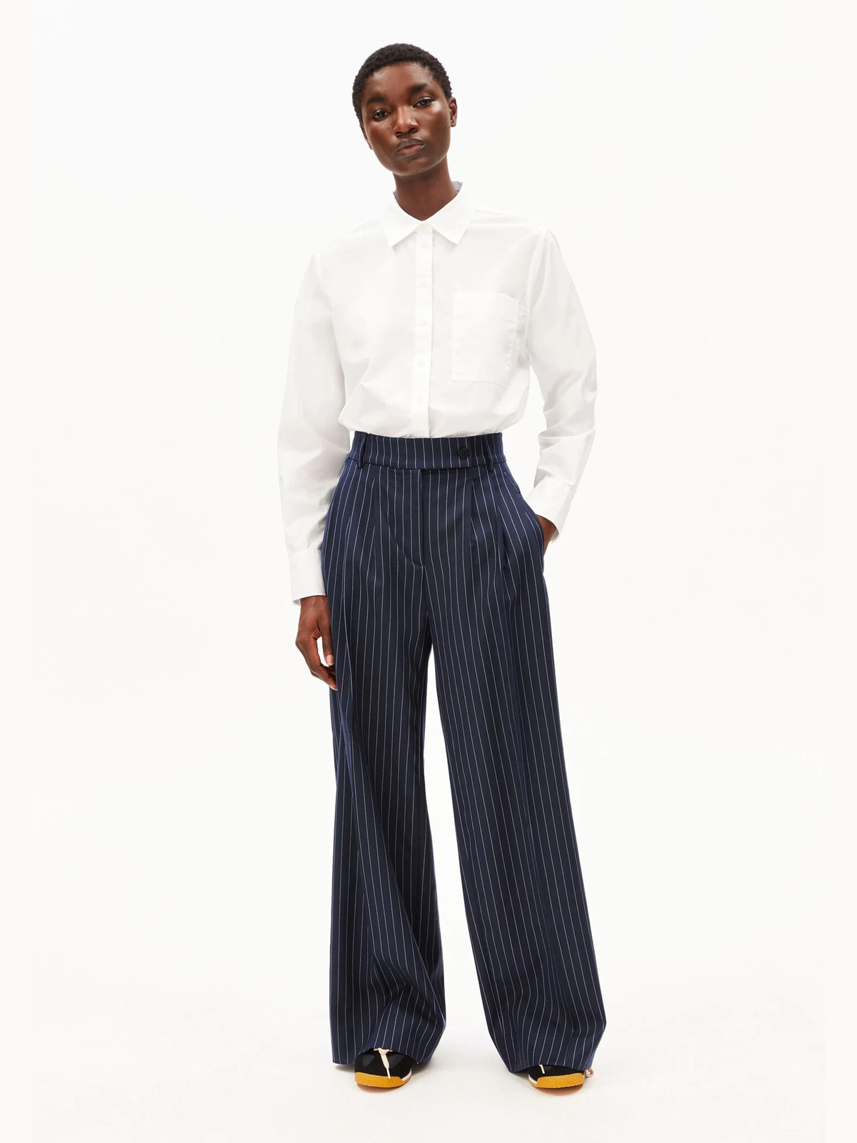 Armedangels Kaayua Pinstripe Pants - Image 6 of 7
