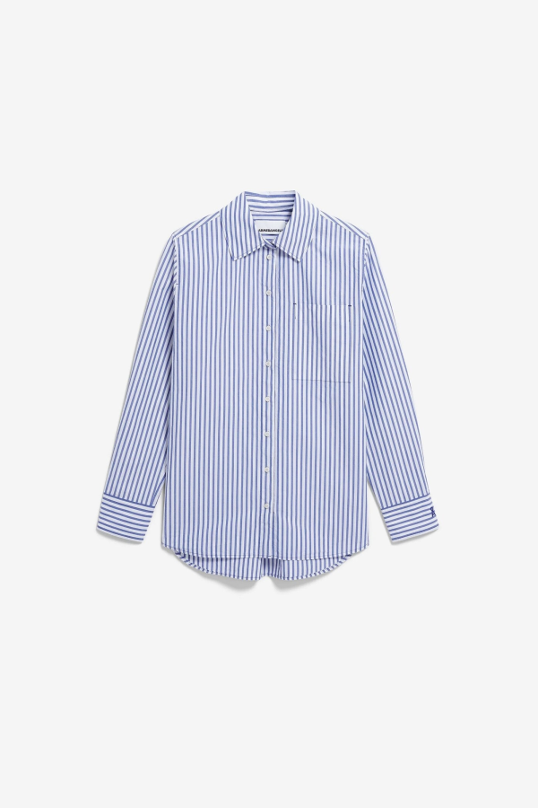 Armedangels Striped Loose Fit Cotton Blouse