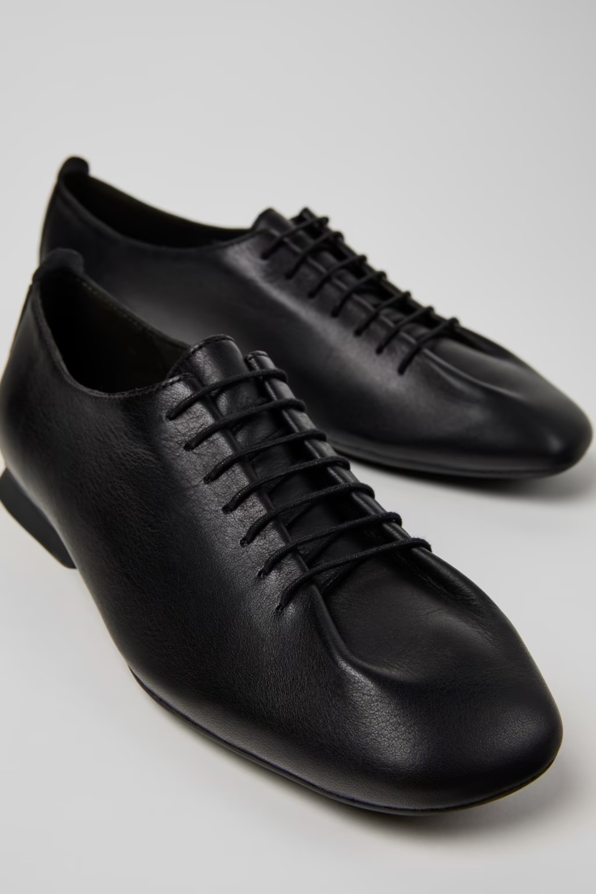 Camper Casi Myra Soft Leather Lace-Up Shoes - Black - Image 4 of 7