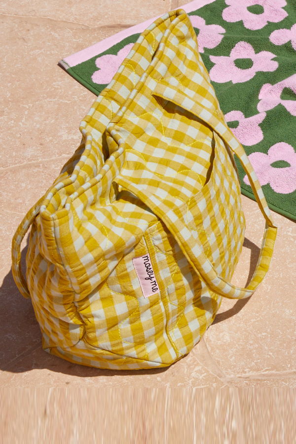 Mosey Me Citrus Seersucker Quilted Bag