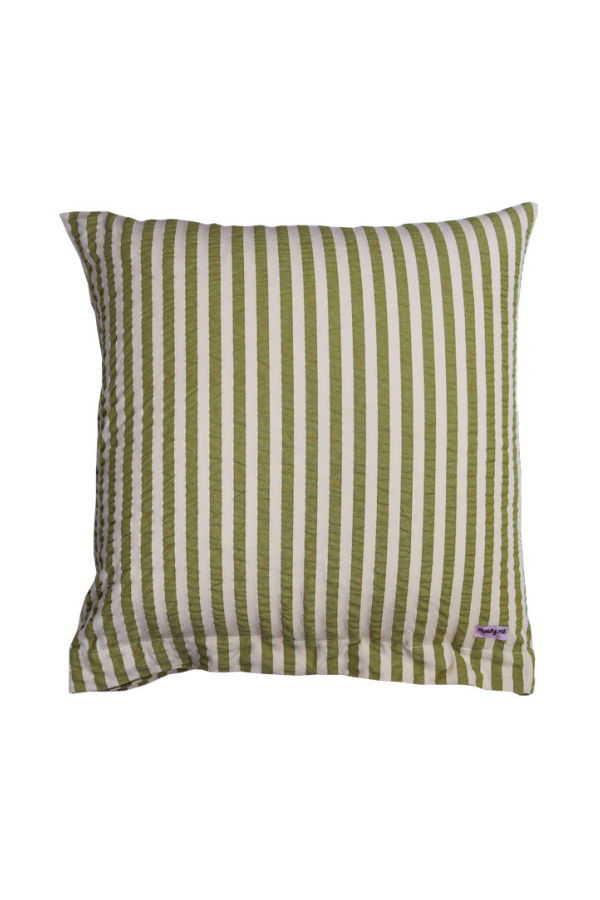 Mosey Me Pistachio Seersucker Euro Pillowcase Set