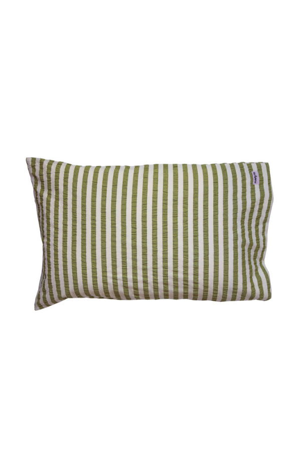 Mosey Me Pistachio Seersucker Standard Pillowcase Set