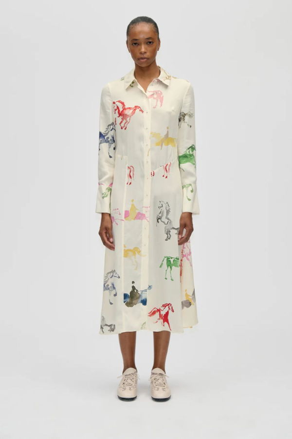Stine Goya Horses Midi Dress