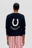Stine Goya Lucky Horse Crewneck Cardigan - Navy - Thumbnail 2