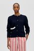 Stine Goya Lucky Horse Crewneck Cardigan - Navy - Thumbnail 3