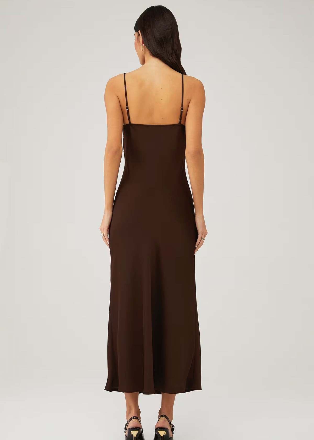 elodie Evy Satin Slip Dress - Image 4 of 6
