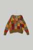 World of Crow The Himalayan Intarsia Cardigan - Thumbnail 1