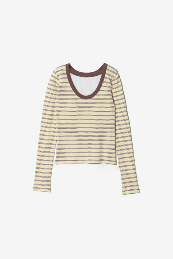 BEAUTIFUL PEOPLE Miller Double Front Long T-Shirt