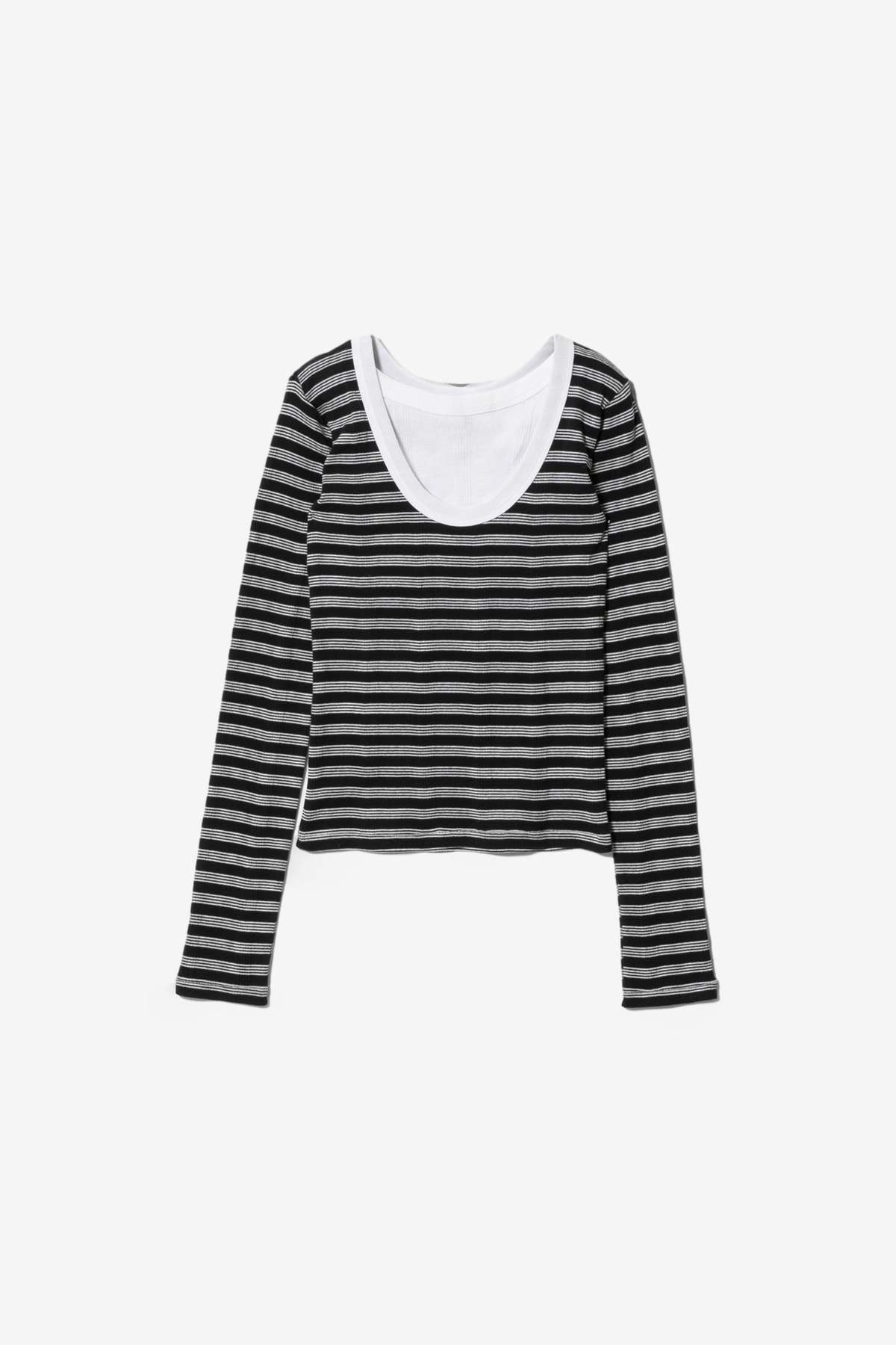 BEAUTIFUL PEOPLE Miller Double Front Long T-shirt Top - Image 1 of 2