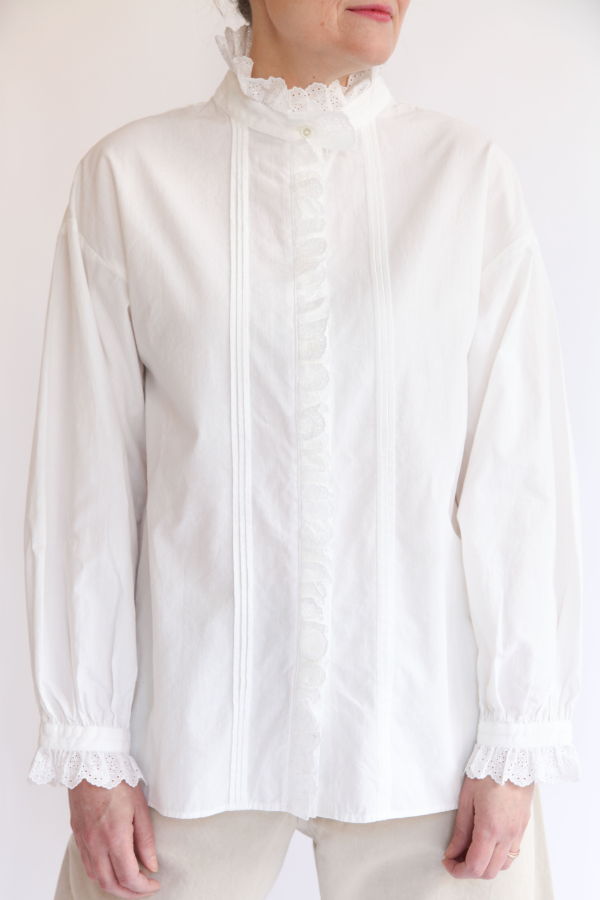 Dopple & Scent Vintage Lace Blouse Top