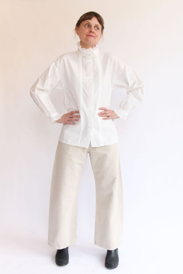 Dopple & Scent Vintage Lace Blouse Top