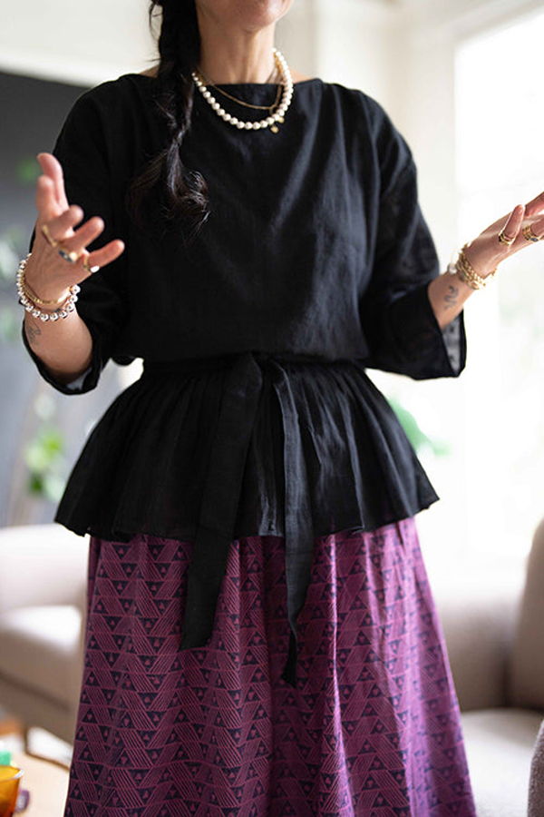 World of Crow Crow Feather Skirt Tie Up Frill Skirt