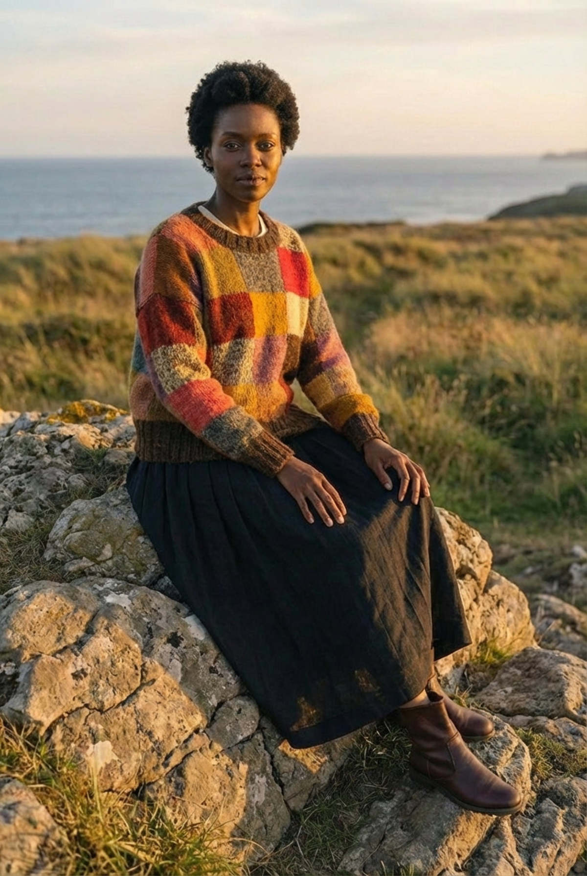 World of Crow The Heritage Patchwork Sweater - Image 1 of 4