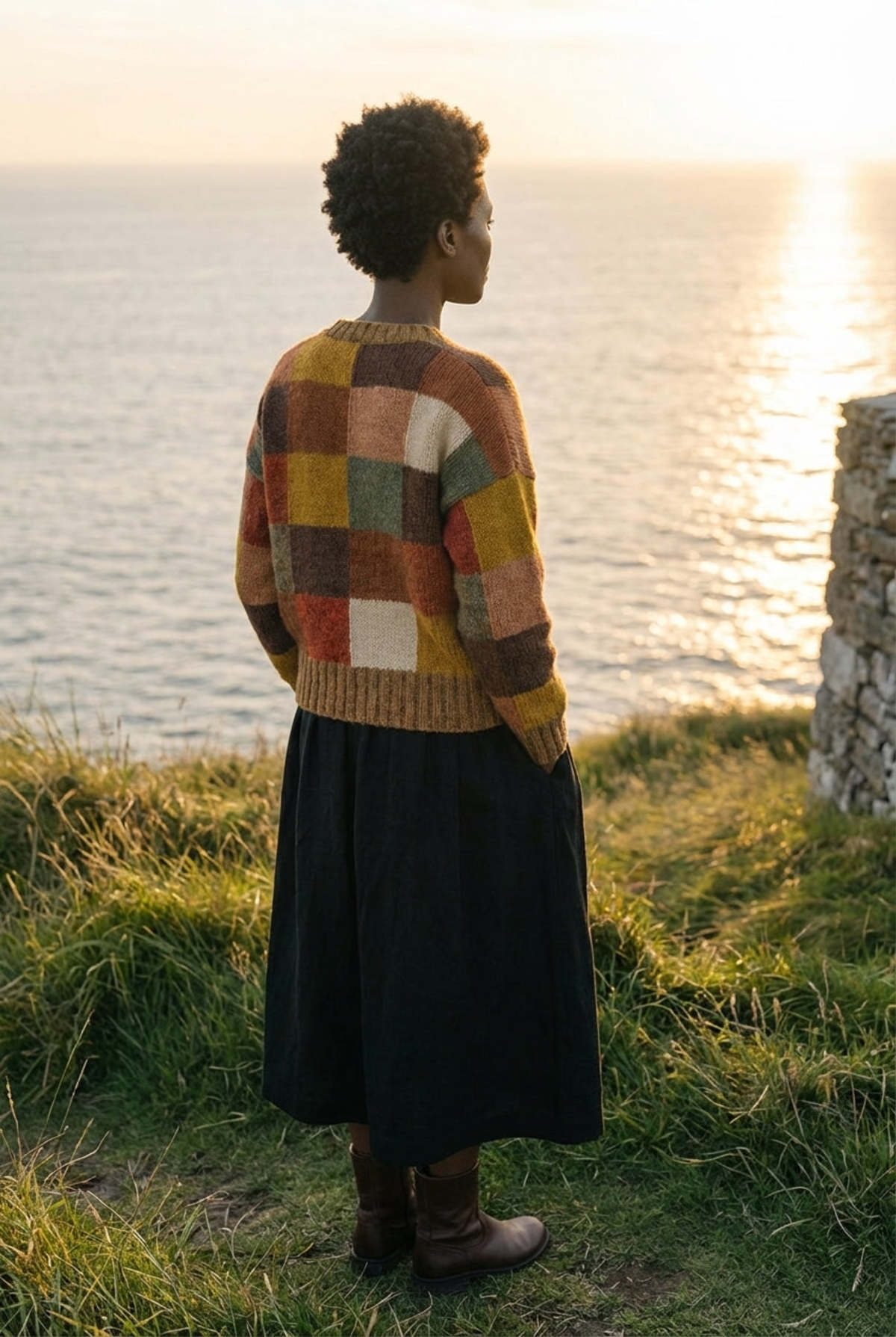 World of Crow The Heritage Patchwork Sweater - Image 2 of 4