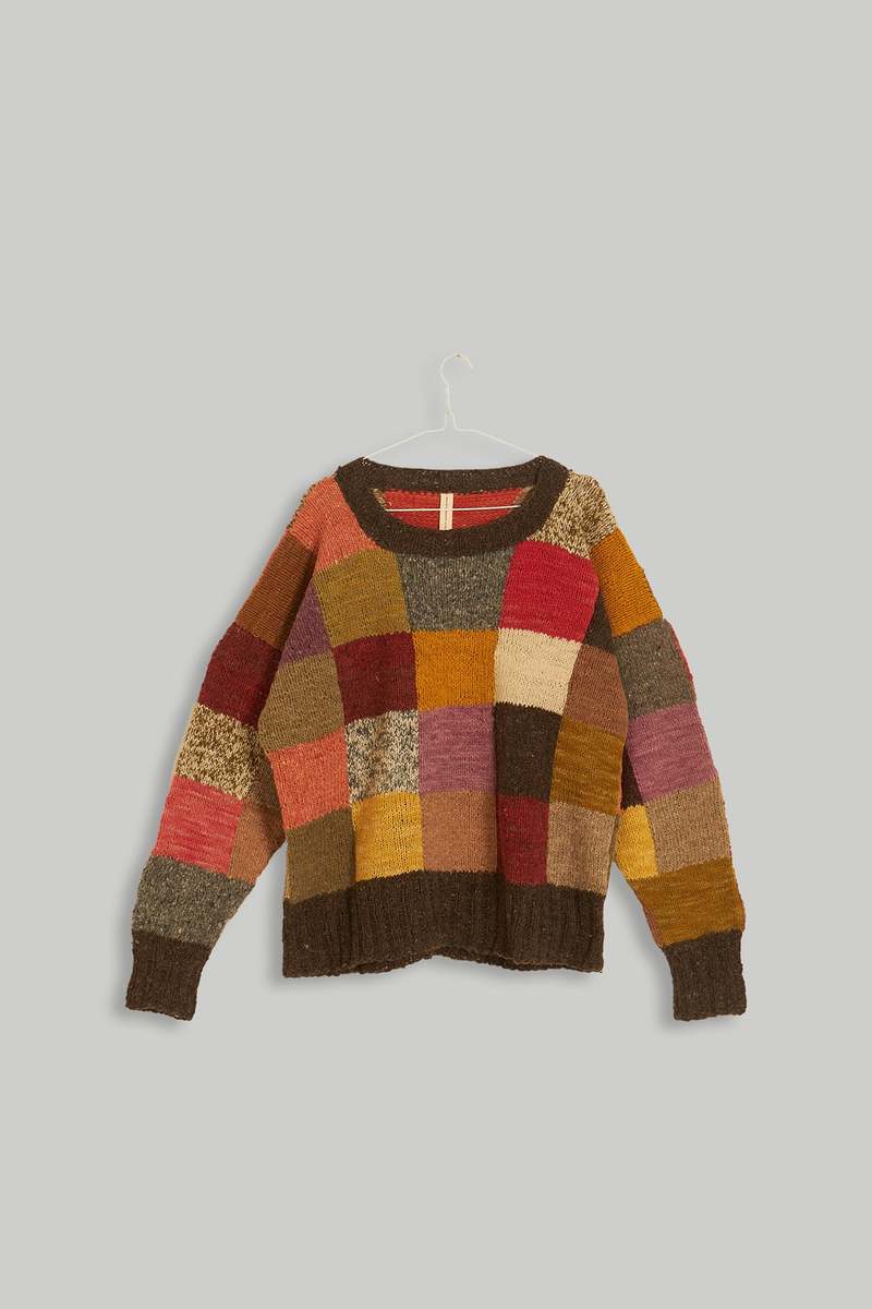World of Crow The Heritage Patchwork Sweater