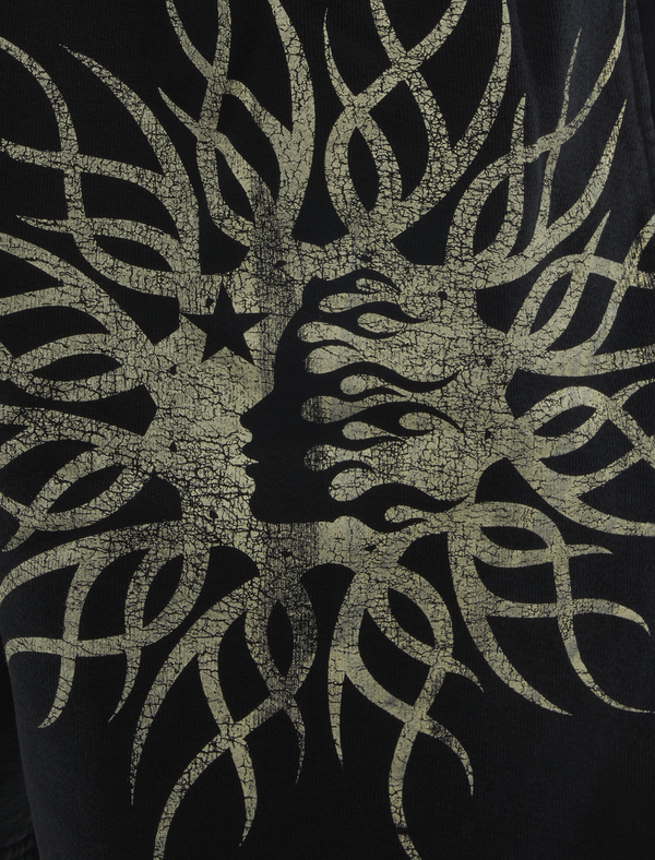 Hellstar Flame Yang Shorts - Black