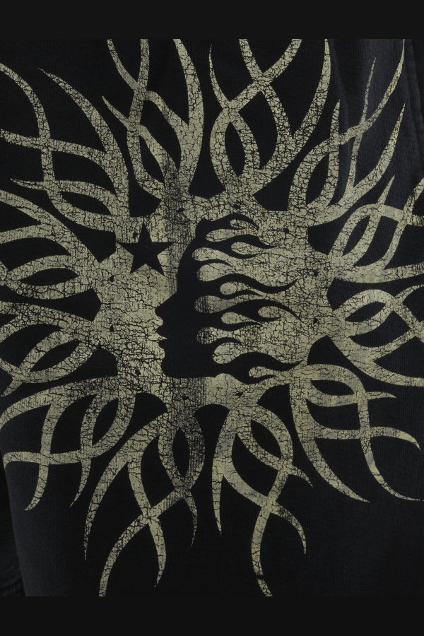 Hellstar Flame Yang Shorts - Black