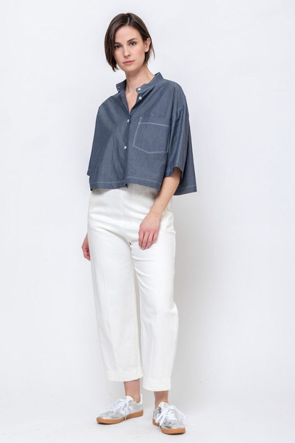 Hache Cropped Mood Shirt Top