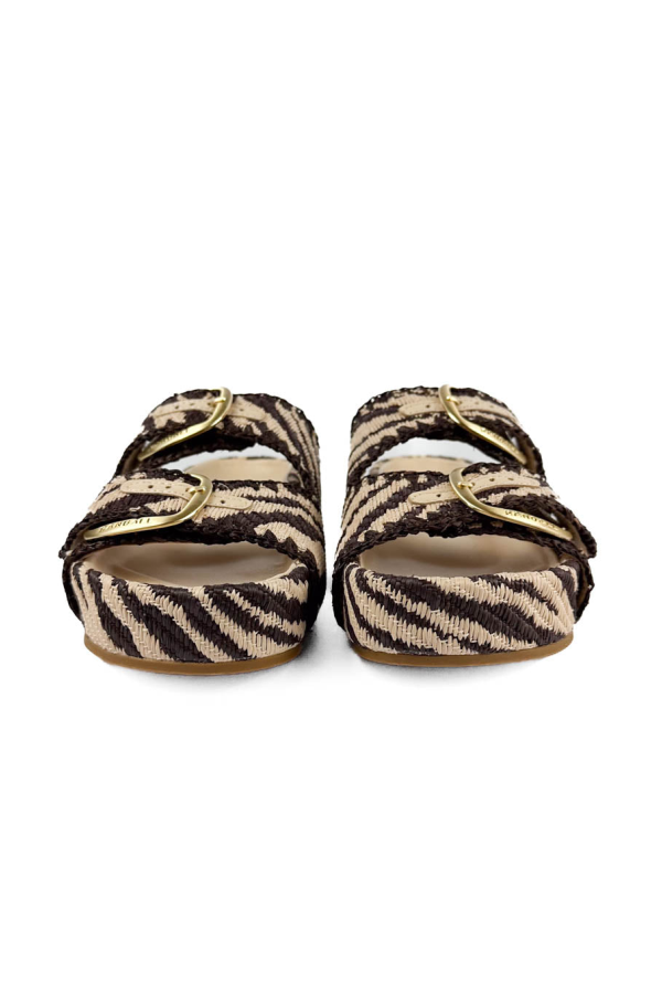 Loeffler Randall Nico Two-Band Sandal - Vintage Zebra