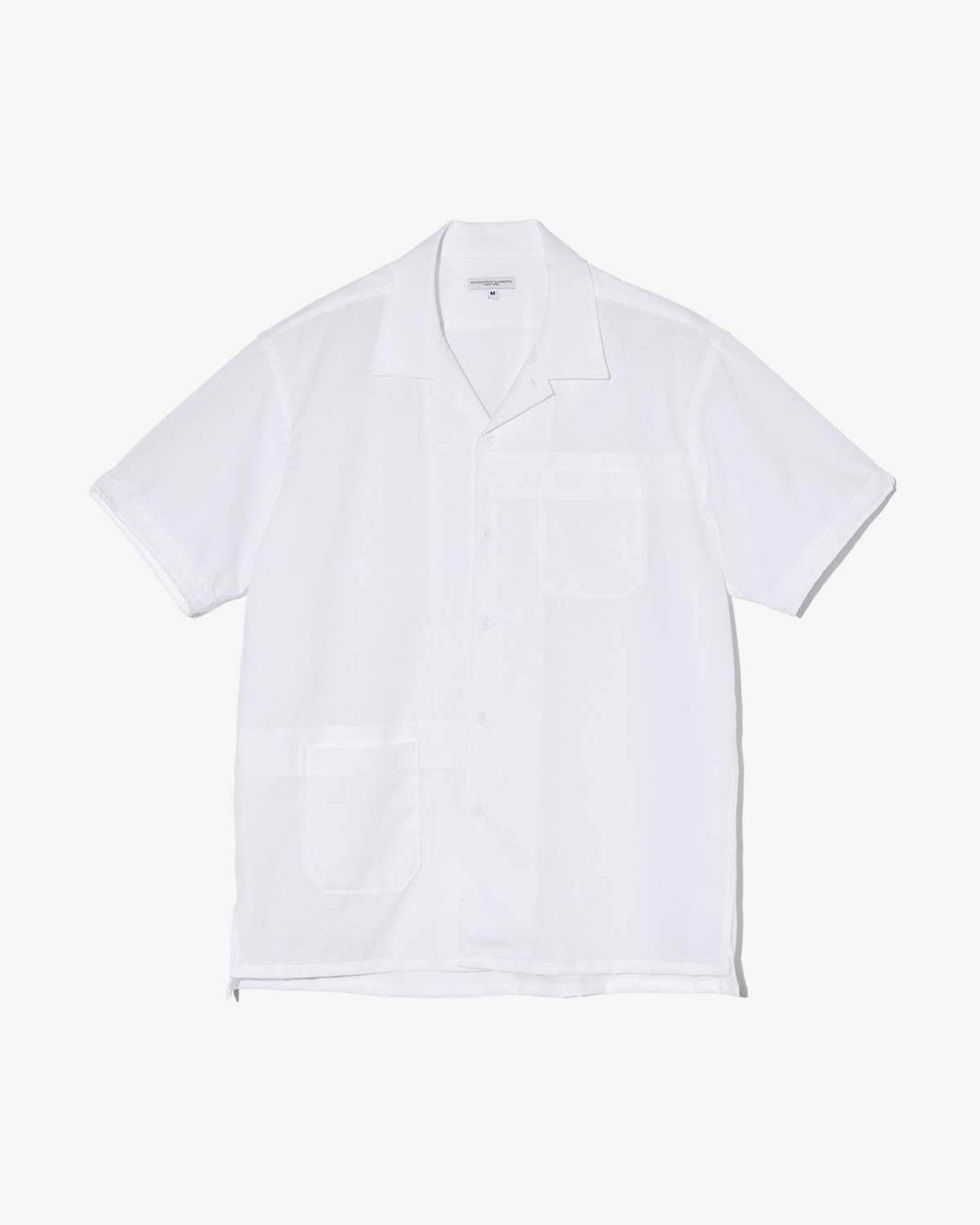 Engineered Garments Camp Shirt White Polyester Mesh Shirt - Image 1 of 4