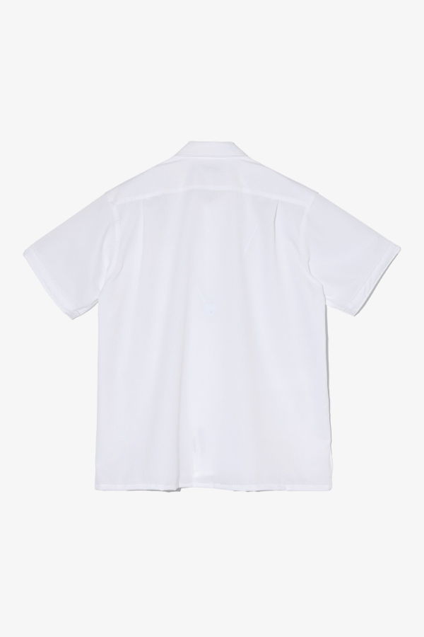 Engineered Garments Camp Shirt White Polyester Mesh Shirt
