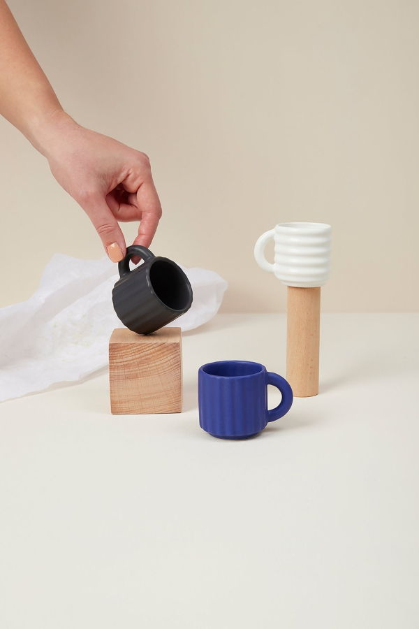 Form & Seek Ripple Espresso Cups Set of 2