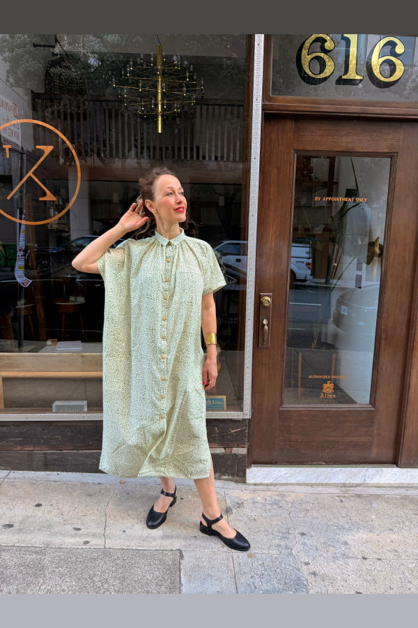 Happy French Gang Elise Green Vibe Dress