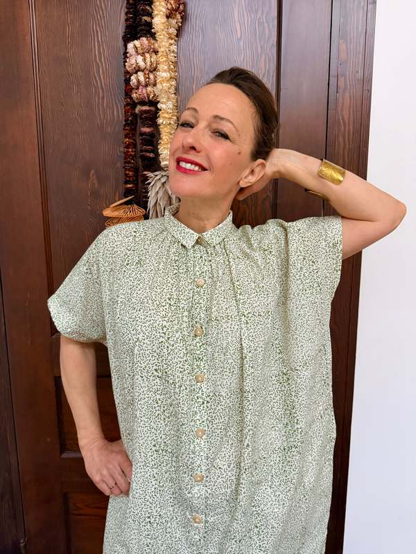 Happy French Gang Elise Green Vibe Dress