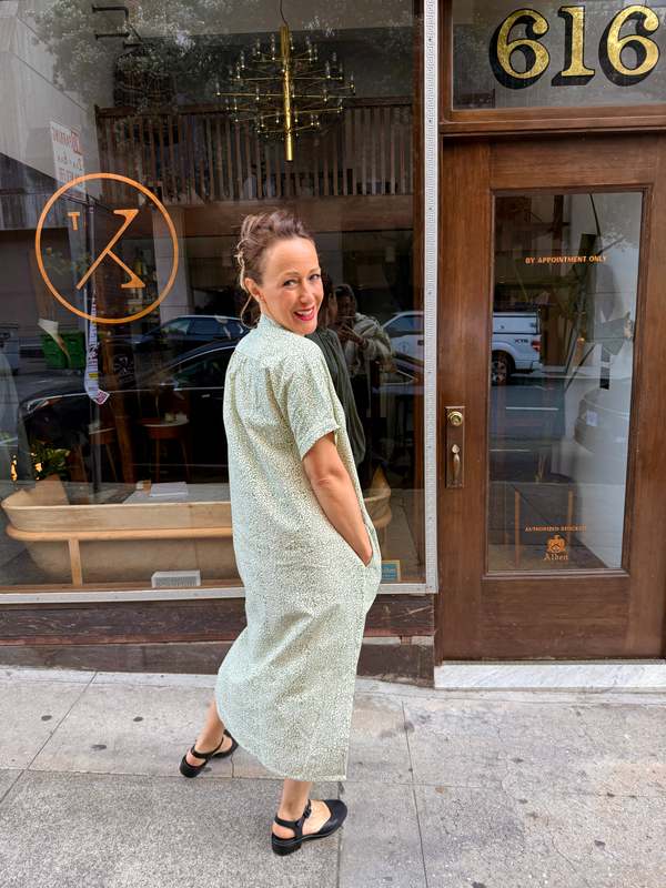 Happy French Gang Elise Green Vibe Dress