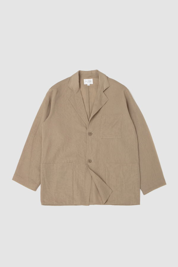 Still By Hand Airy 2B Jacket - Khaki Beige