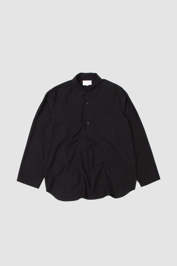 Still By Hand Cupro Mixed Pullover Shirt