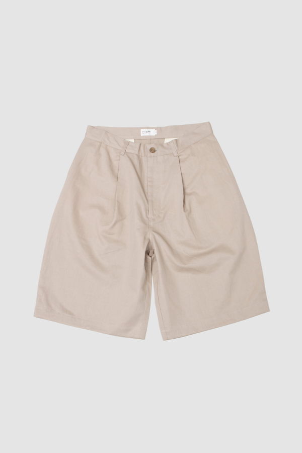 Still By Hand Linen Mixed Wide Shorts