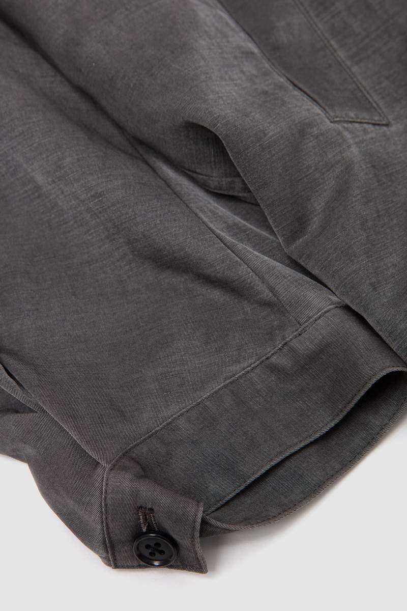 Still By Hand Pigment Print Zip Up Blouson - Dusty Grey