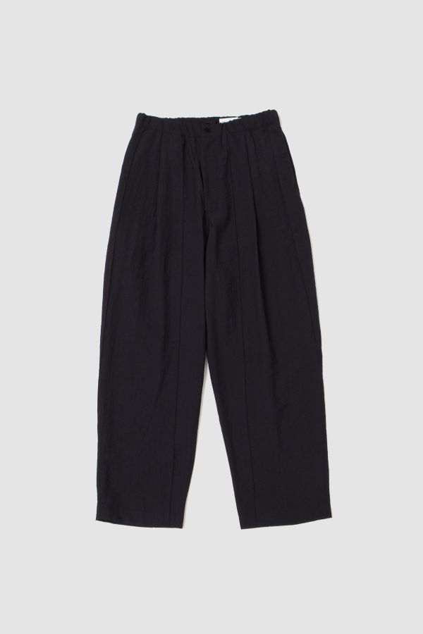 Still By Hand Pin Tuck Easy Pants Trousers - Black