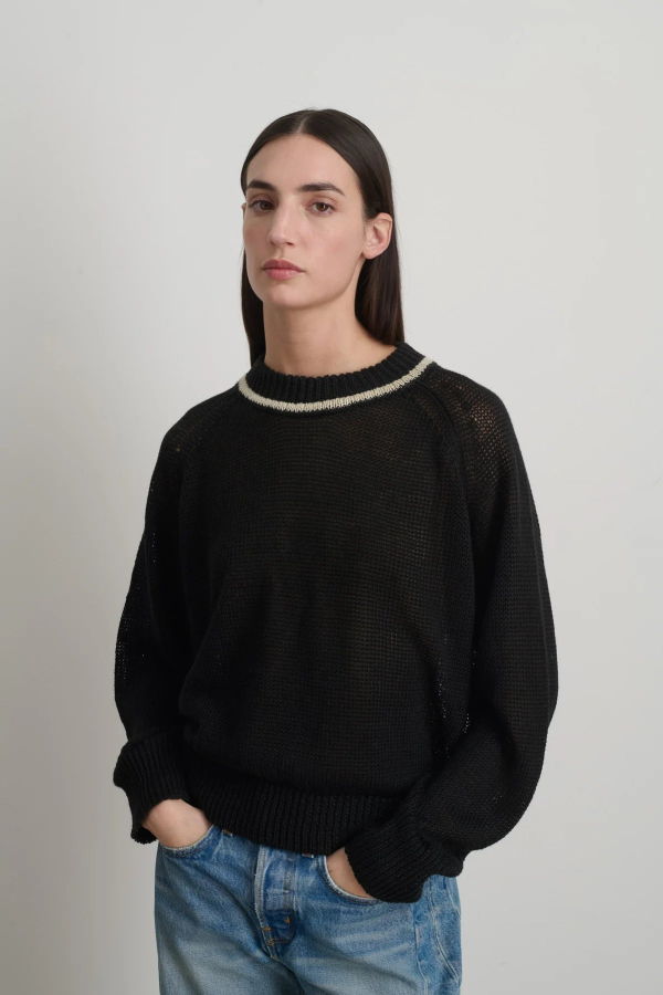 B Sides Lind Ringer Crewneck Sweater