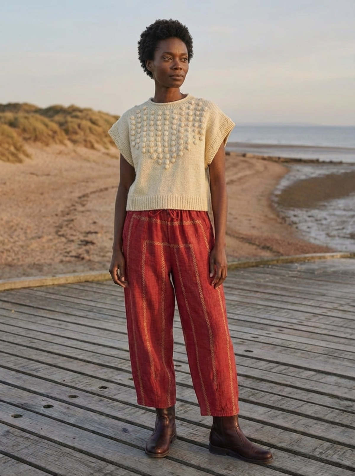 World of Crow The Garnet Stripe Pants - Image 1 of 10