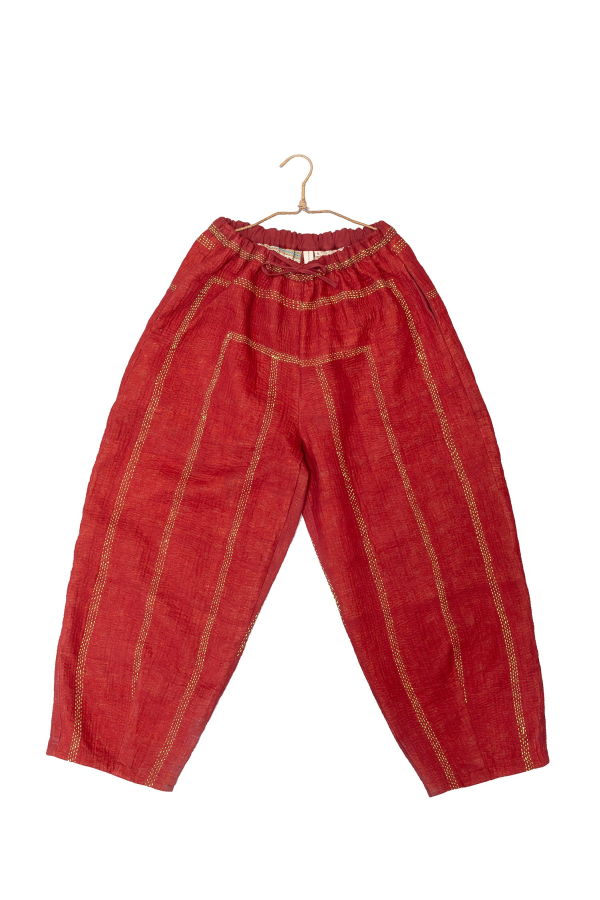 World of Crow The Garnet Stripe Pants