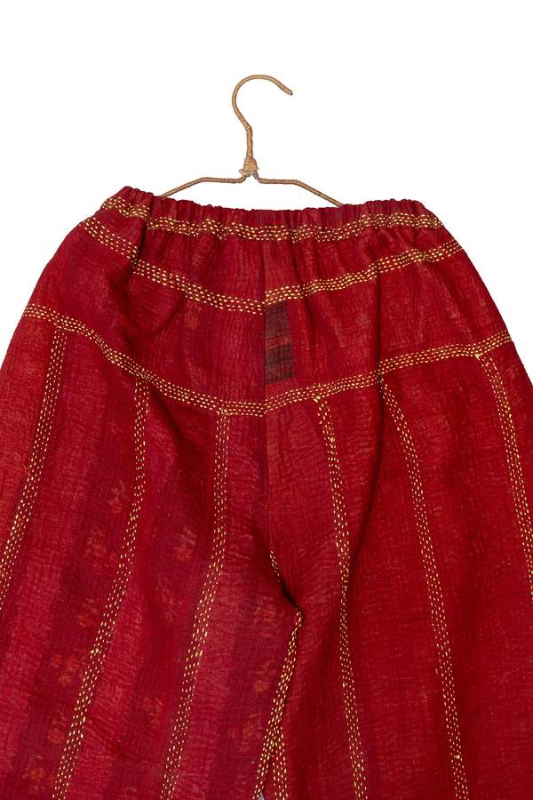 World of Crow The Garnet Stripe Pants