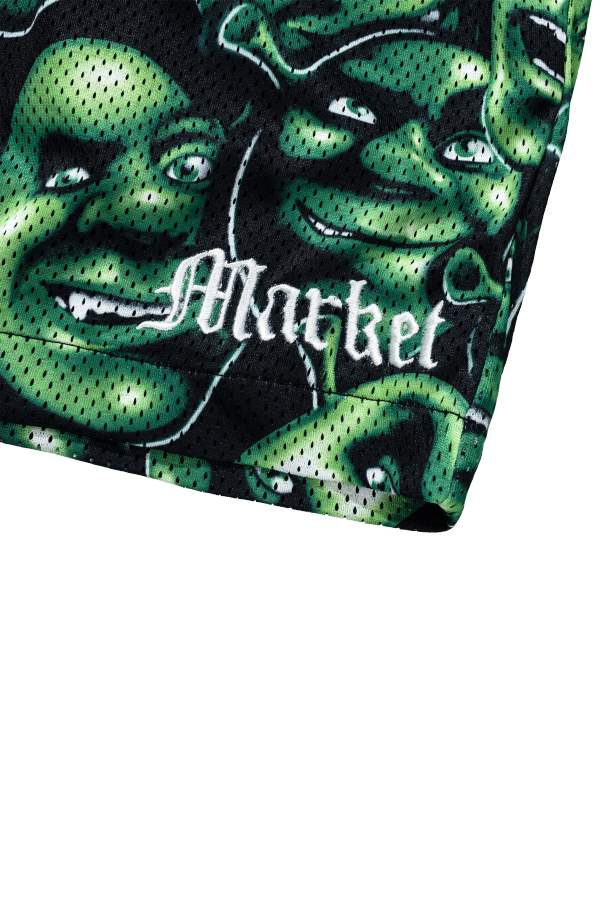 MARKET X Shrek Aop Mesh Shorts