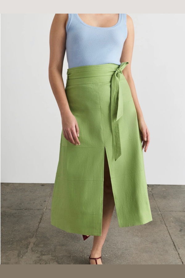 Tanya Taylor Hudson Skirt - Asparagus