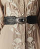 The Great. The Tooled Waist Belt - Black/Silver - Thumbnail 2