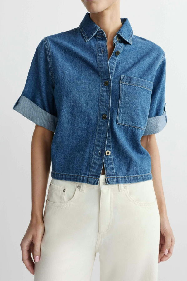 DL 1961 Montauk Shirt With Cuffed Sleeve - North Beach