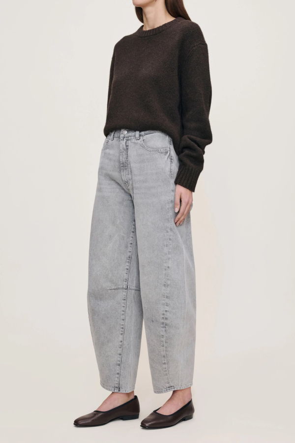 DL 1961 Miro Barrel High Rise Jeans - Storm Cloud