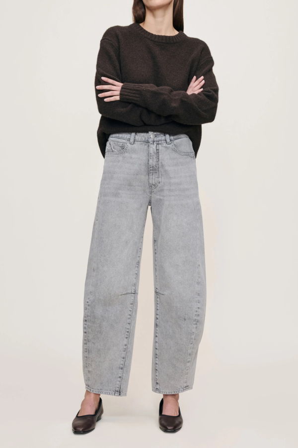 DL 1961 Miro Barrel High Rise Jeans - Storm Cloud